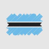 desenho vetorial de bandeira de botswana. bandeira nacional vetor