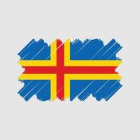 design de vetor de bandeira de ilhas aland. bandeira nacional