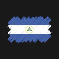 design de vetor de bandeira da nicarágua. bandeira nacional