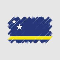 desenho vetorial de bandeira de curaçao. bandeira nacional vetor