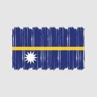 vetor de pincel de bandeira de nauru. design de vetor de pincel de bandeira nacional