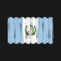 vetor de pincel de bandeira da guatemala. design de vetor de pincel de bandeira nacional