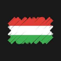 desenho vetorial de bandeira da Hungria. bandeira nacional vetor