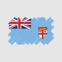 desenho vetorial de bandeira de fiji. bandeira nacional vetor