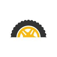 empresa de pneus ou design de logotipo de vetor de loja de pneus.