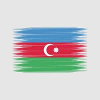 pincel de bandeira do azerbaijão. bandeira nacional vetor