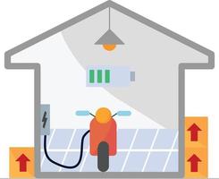 ilustração de estação de carregamento de bicicleta vetor