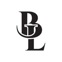 bl ícone vetor de design de logotipo isolado no fundo branco.
