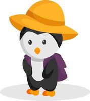 ilustração de design de personagens de pinguim vetor