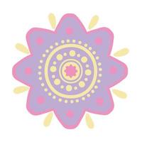 ícone de mandala floral vetor