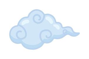ícone de nuvem asiática vetor