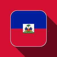 bandeira do haiti, cores oficiais. ilustração vetorial. vetor
