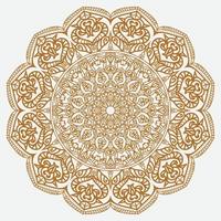 fundo de design de mandala ornamental de luxo vetor