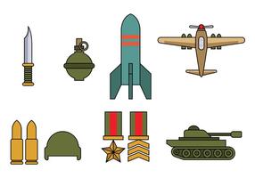 Vector de ícones da Segunda Guerra Mundial