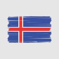 vetor de bandeira da Islândia. vetor de bandeira nacional