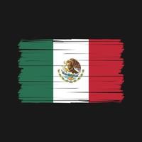 vetor de bandeira do méxico. vetor de bandeira nacional