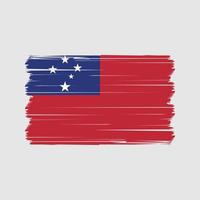 vetor de bandeira de samoa. vetor de bandeira nacional