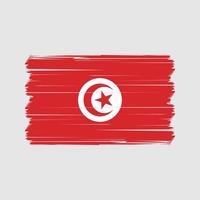 vetor de bandeira da tunísia. vetor de bandeira nacional