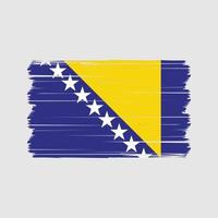 vetor de bandeira da bósnia. vetor de bandeira nacional