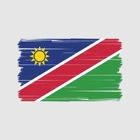 vetor de bandeira da namíbia. vetor de bandeira nacional