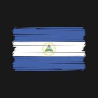 vetor de bandeira da nicarágua. vetor de bandeira nacional