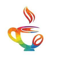 modelo de design de logotipo de café e café moderno simples. design de conceito de logotipo de café. vetor