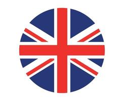 britânico bandeira do reino unido nacional europa emblema ícone ilustração vetorial elemento de design abstrato vetor