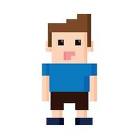 menino pixel 8 bits vetor