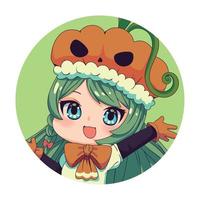 anime chibi fofo vetor