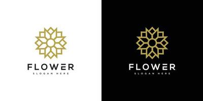 vetor de modelo de design de logotipo de natureza flor