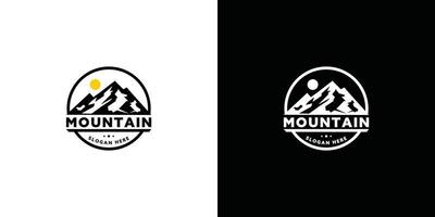 desenho de vetor de logotipo de montanha