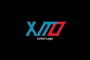 logotipo da letra xno vetor