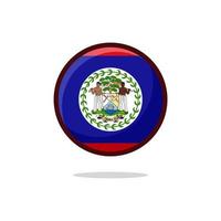 ícone da bandeira de belize vetor