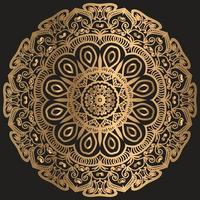 fundo de design de mandala ornamental de luxo vetor