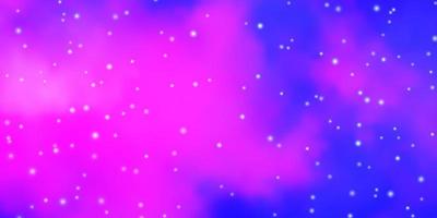 fundo vector rosa claro roxo com estrelas pequenas e grandes.