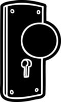 desenho de ícone de desenho de uma maçaneta de porta vetor