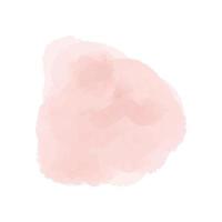 vetor blush rosa manchas de aquarela pintar stropke. aquarela rosa abstrata pintada à mão em papel.