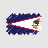 vetor de bandeira da samoa americana. bandeira nacional