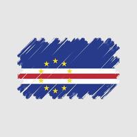 vetor de bandeira de cabo verde. bandeira nacional