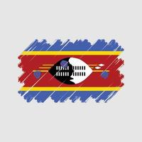 vetor de bandeira da suazilândia. bandeira nacional
