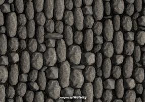 Pebble stone wall background vector