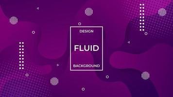 design de fundo fluido roxo para pano de fundo do site, apresentação de negócios, promoção de design vetor