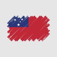 vetor de bandeira de samoa. bandeira nacional