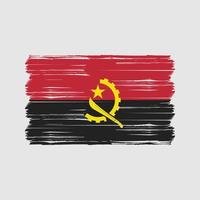 escova de bandeira de angola. bandeira nacional vetor