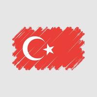 vetor de bandeira da Turquia. bandeira nacional