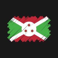 vetor de bandeira do burundi. bandeira nacional