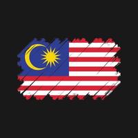 vetor de bandeira da malásia. bandeira nacional