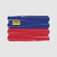 vetor de bandeira de liechtenstein. vetor de bandeira nacional