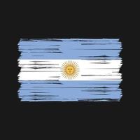 pincel de bandeira argentina. bandeira nacional vetor