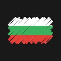 vetor de bandeira da bulgária. bandeira nacional